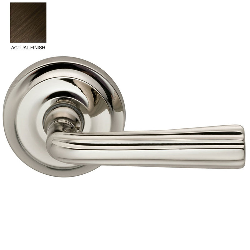 Omnia Traditions 706 Lever with Round Rosette in Shaded Bronze finish