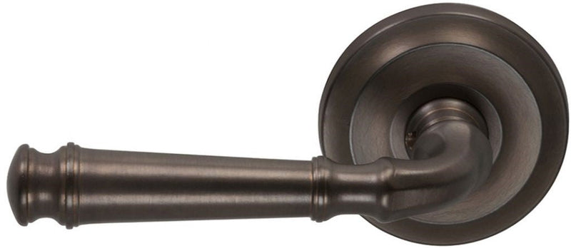 Omnia Traditions 904 Lever with 2 5/8" Rose in Antique Bronze, Unlacquered finish