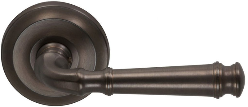 Omnia Traditions 904 Lever with 2 5/8" Rose in Antique Bronze, Unlacquered finish