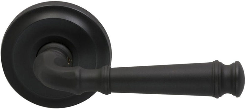 Omnia Traditions 904 Lever with 2 5/8" Rose in Black, Oil-Rubbed, Lacquered finish