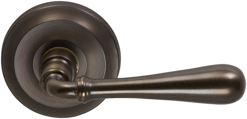 Omnia Traditions 918 Lever with 2 5/8" Rose in Antique Bronze, Unlacquered finish