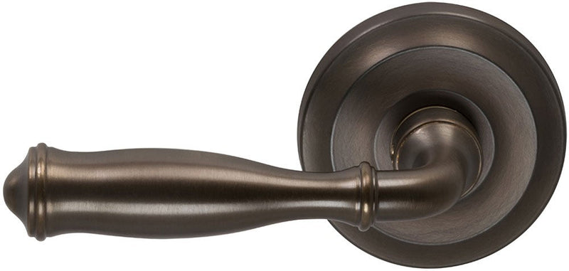 Omnia Traditions 944 Lever with 2 5/8" Rose in Antique Bronze, Unlacquered finish