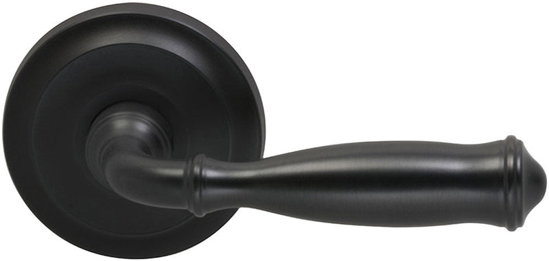 Omnia Traditions 944 Lever with 2 5/8" Rose in Black, Oil-Rubbed, Lacquered finish