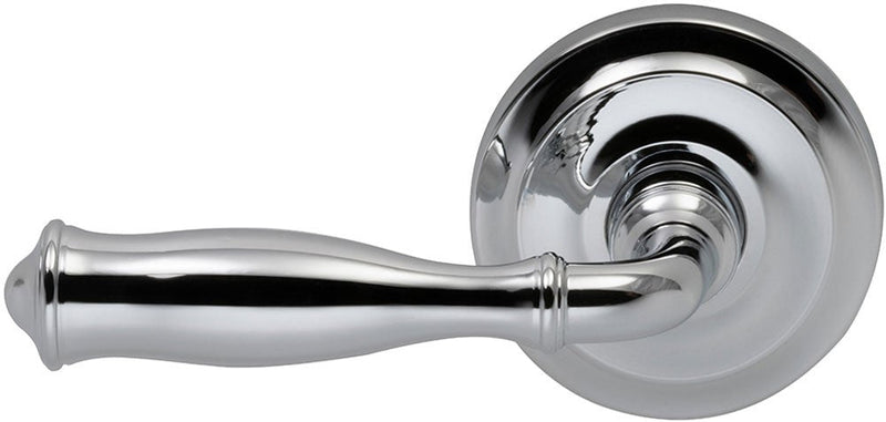 Omnia Traditions 944 Lever with 2 5/8" Rose in Polished Chrome, Plated finish