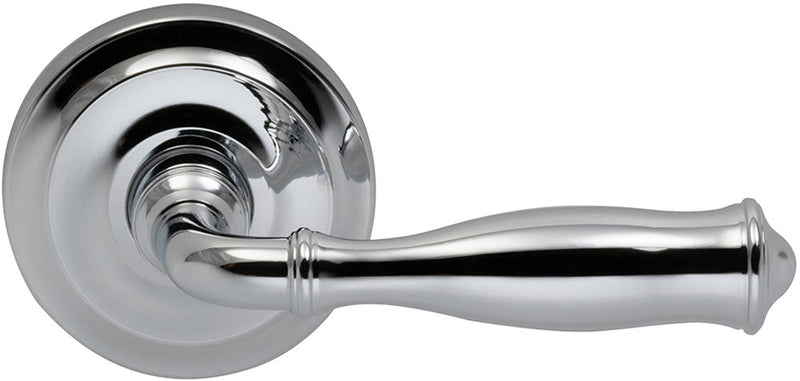 Omnia Traditions 944 Lever with 2 5/8" Rose in Polished Chrome, Plated finish