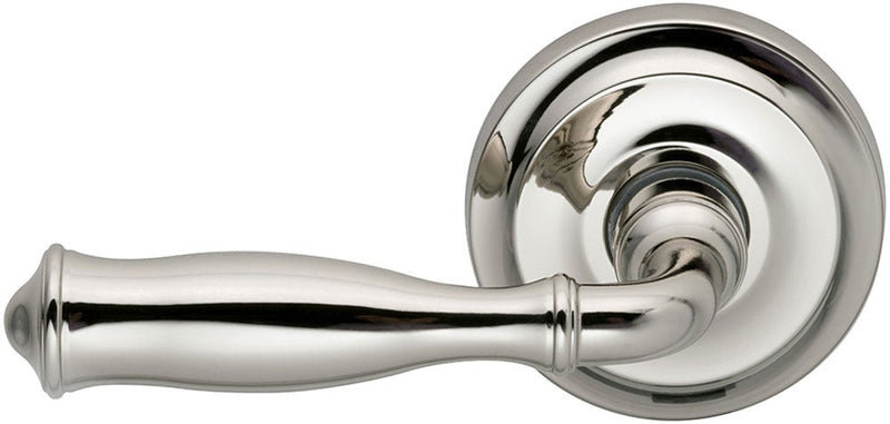 Omnia Traditions 944 Lever with 2 5/8" Rose in Polished Nickel, Lacquered finish