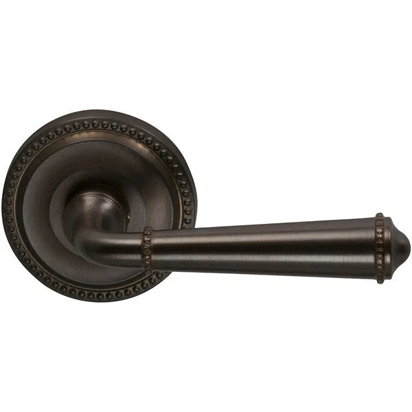 The Omnia Traditions 946 Beaded Lever with Round Beaded Rosette in finish