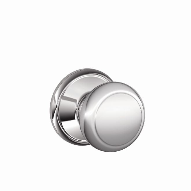 Schlage Andover Passage Knob in Bright Chrome finish