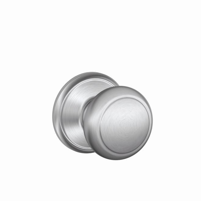 Schlage Andover Passage Knob in Satin Chrome finish