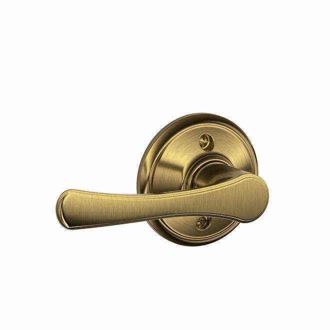 Schlage Avila Lever Half Dummy in Antique Brass finish