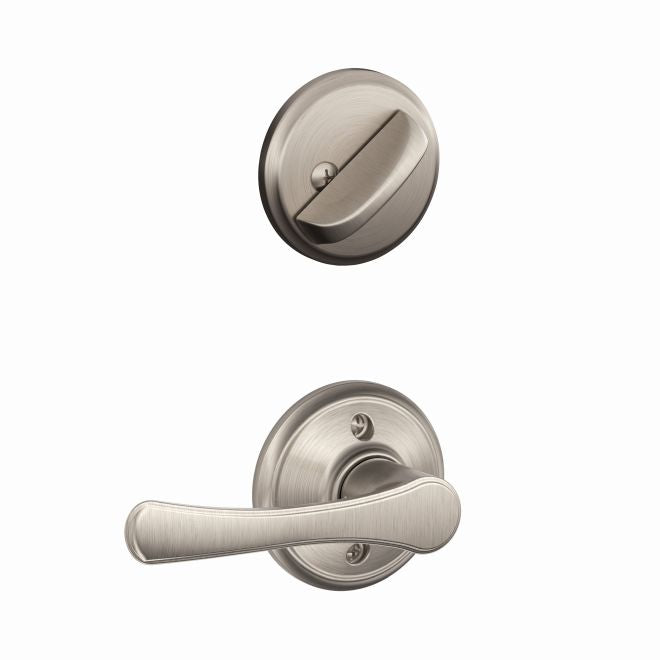 Schlage Avila Lever Interior Active Trim - Exterior Handleset Sold Separately in Satin Nickel finish