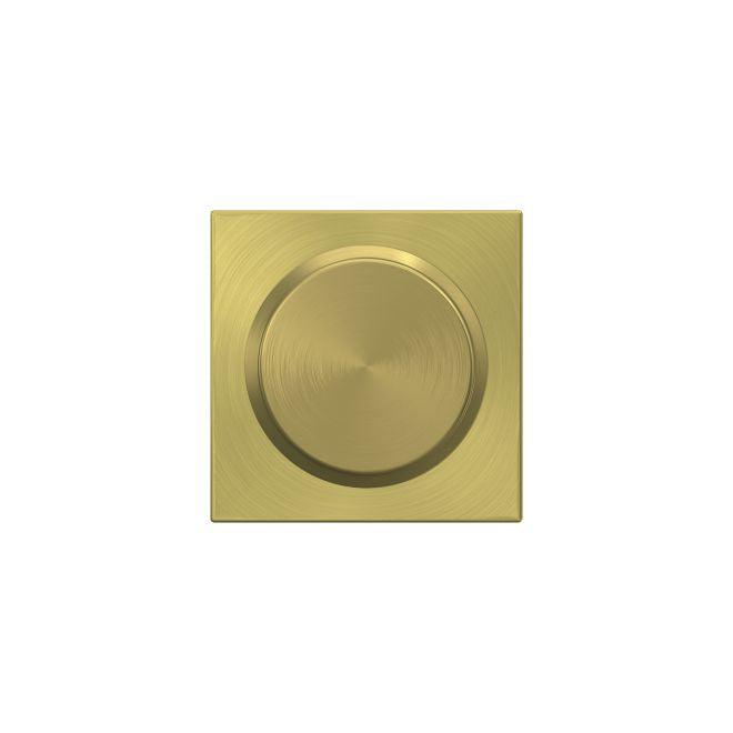 Schlage Bowery Knob Half Dummy With Collins Rosette in Satin Brass finish