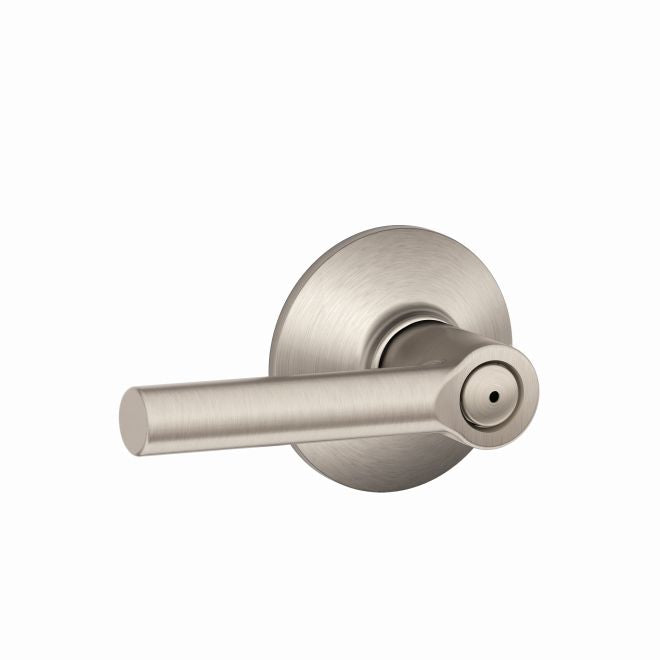 Schlage Broadway Privacy Lever in Satin Nickel finish