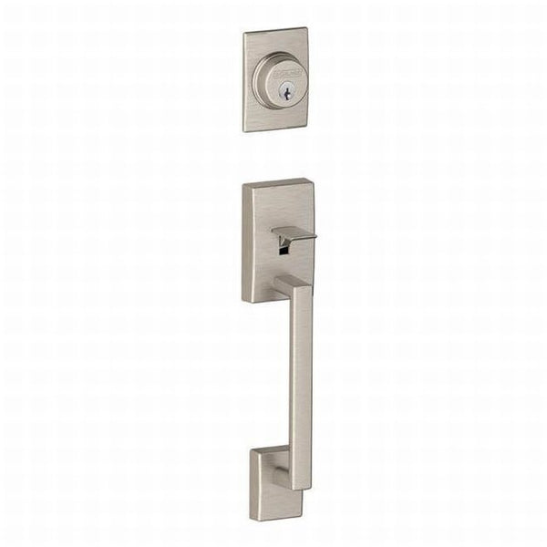 Schlage Century Dummy Exterior Handleset Only - Interior Trim Sold Separately in Satin Nickel finish