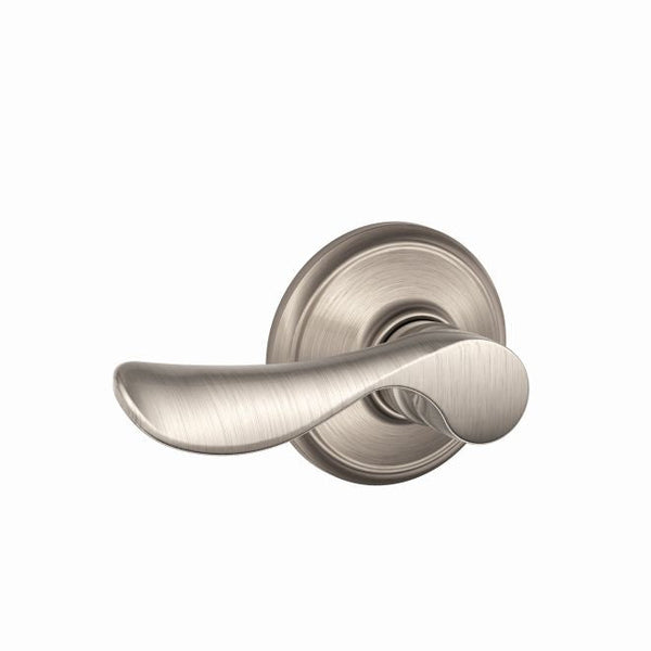 Schlage Champagne Passage Lever in Satin Nickel finish