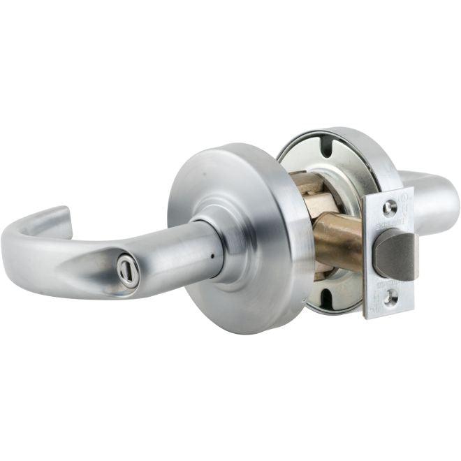 Schlage Commercial ND Series Sparta Privacy Door Lever Set With 13-248 Latch 10-025 Strike in Satin Chrome finish