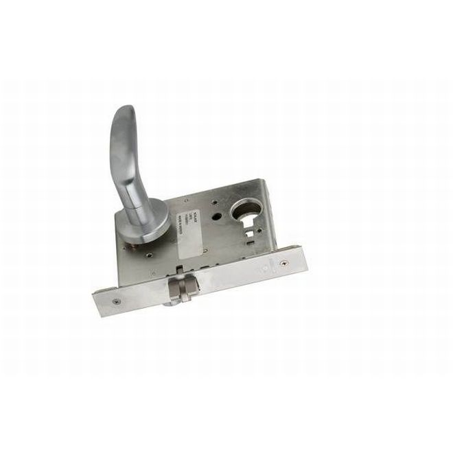 Schlage Commercial Passage Latch Mortise Lock With 07 Lever and A Rosette in Satin Chrome finish