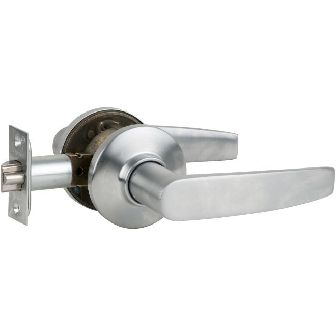 Schlage Commercial S Series Jupiter Passage Door Lever Set With 16-203 Latch 10-001 Strike in Satin Chrome finish