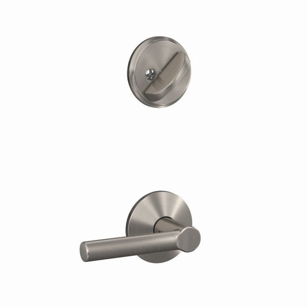 Schlage Custom Broadway Lever With Kinsler Rosette Interior Active Trim - Exterior Handleset Sold Separately in Satin Nickel finish