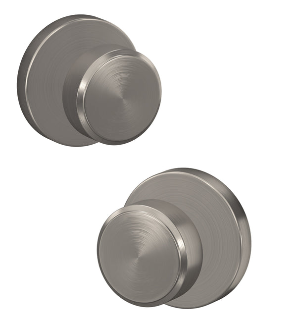 Schlage Custom Passage and Privacy Swanson Knob with Howe Rosette in Satin Nickel finish