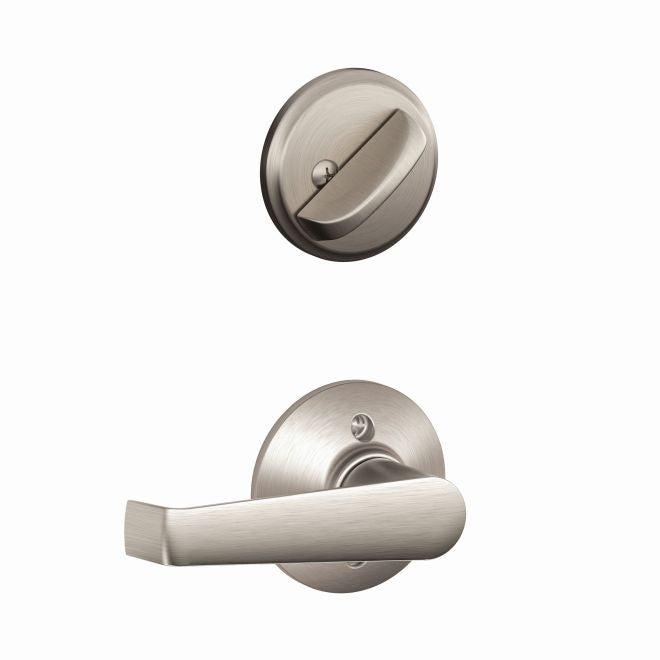 Schlage Elan Lever Interior Active Trim - Exterior Handleset Sold Separately in Satin Nickel finish