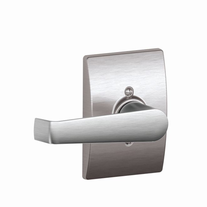 Schlage Elan Lever With Century Rosette Half Dummy in Satin Chrome finish