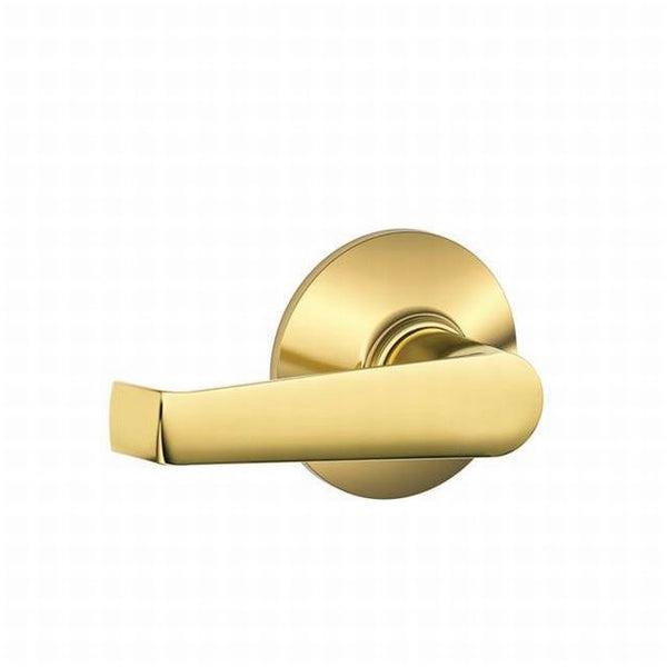 Schlage Elan Passage Lever in Bright Brass finish