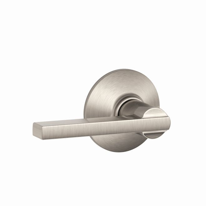 Schlage Fire Rated Latitude Passage Lever in Satin Nickel finish