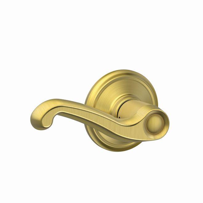 Schlage Flair Passage Lever in Satin Brass finish