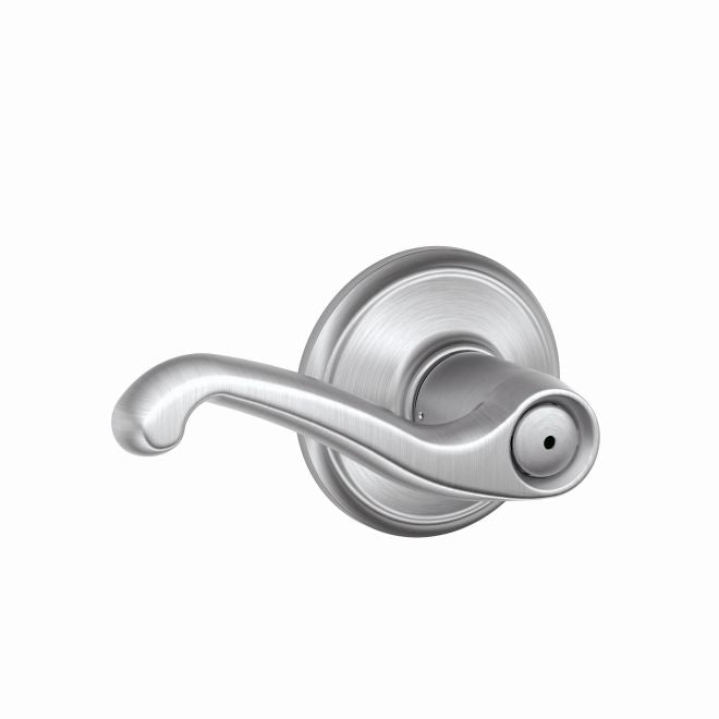 Schlage Flair Privacy Lever in Satin Chrome finish