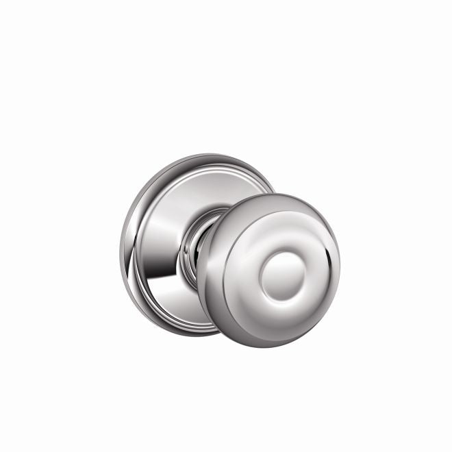 Schlage Georgian Passage Knob in Bright Chrome finish