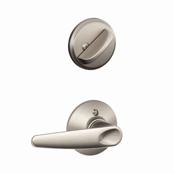 Schlage Jazz Lever Interior Active Trim - Exterior Handleset Sold Separately in Satin Nickel finish