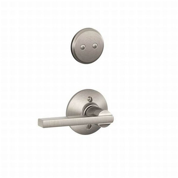 Schlage Latitude Dummy Lever Interior Trim - Exterior Handleset Sold Separately in Satin Nickel finish