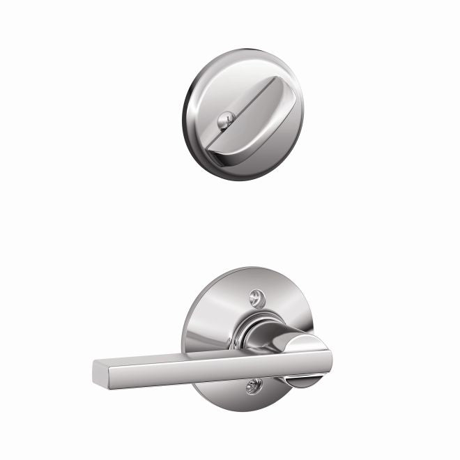 Schlage Latitude Lever Interior Active Trim - Exterior Handleset Sold Separately in Bright Chrome finish