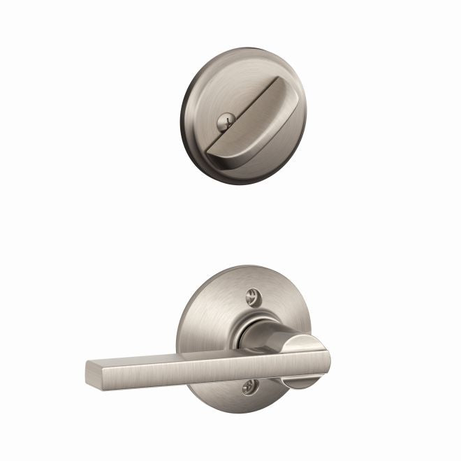 Schlage Latitude Lever Interior Active Trim - Exterior Handleset Sold Separately in Satin Nickel finish