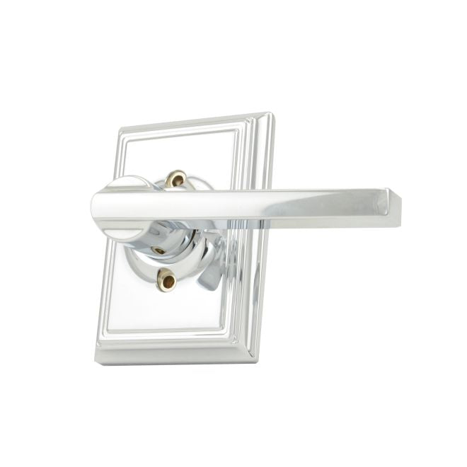 Schlage Latitude Lever With Addison Rosette Half Dummy in Bright Chrome finish