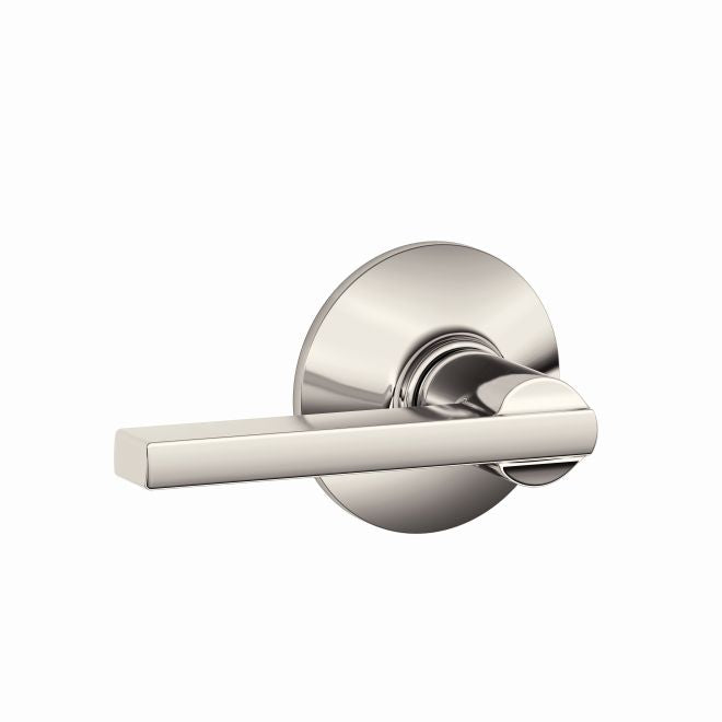 Schlage Latitude Passage Lever in Polished Nickel finish