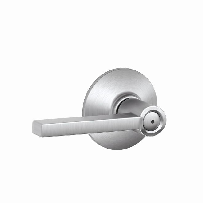 Schlage Latitude Privacy Lever in Satin Chrome finish