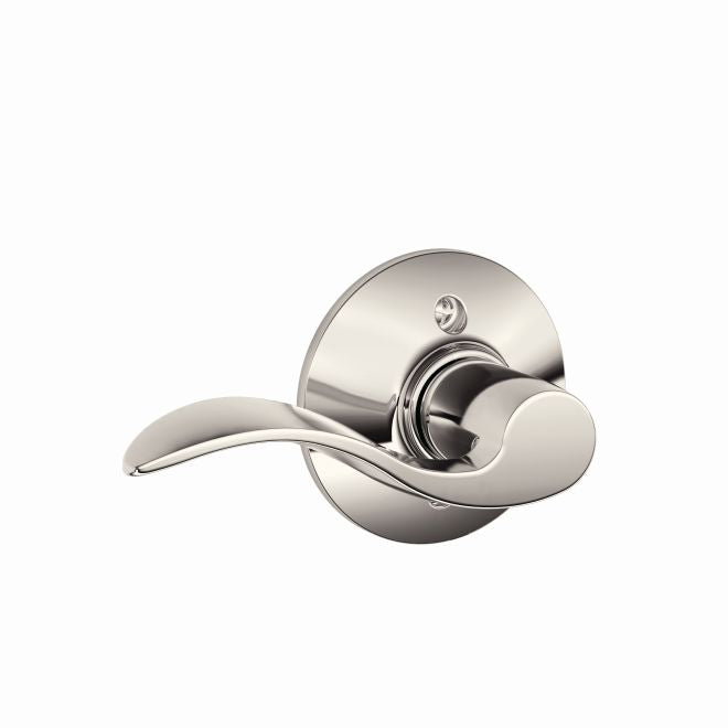 Schlage Left Hand Accent Lever Half Dummy in Polished Nickel finish