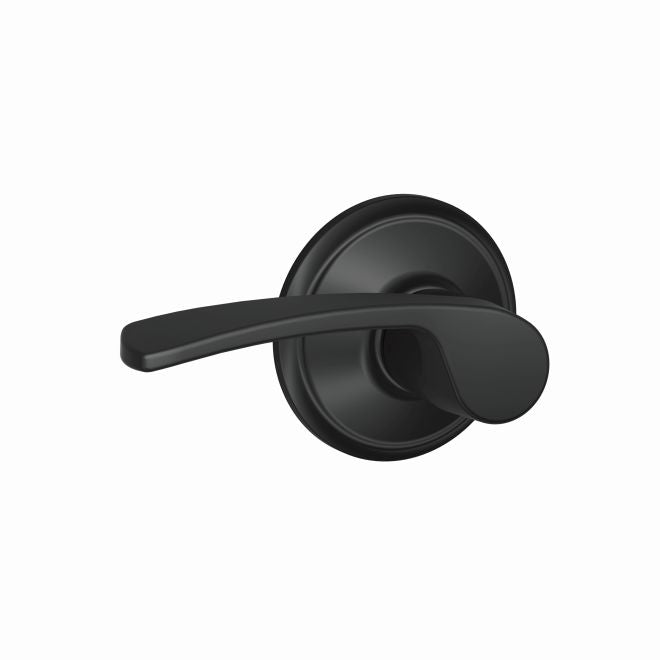 Schlage Merano Passage Lever in Flat Black finish