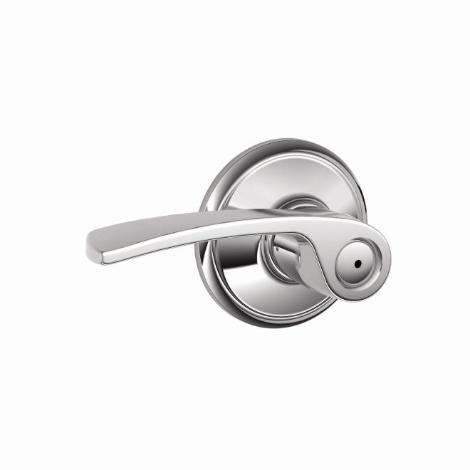 Schlage Merano Privacy Lever in Bright Chrome finish