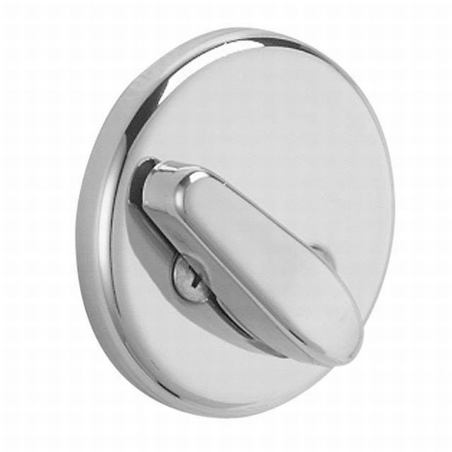 Schlage One Sided Deadbolt in Bright Chrome finish