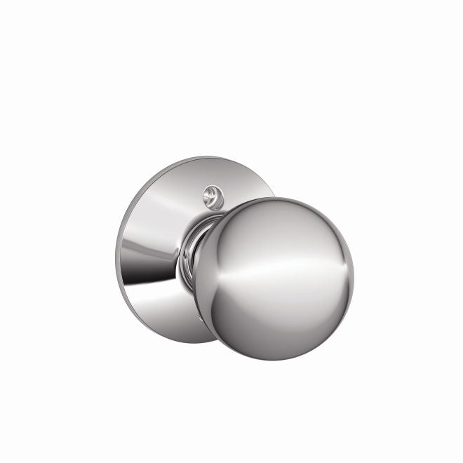 Schlage Orbit Knob Half Dummy in Bright Chrome finish