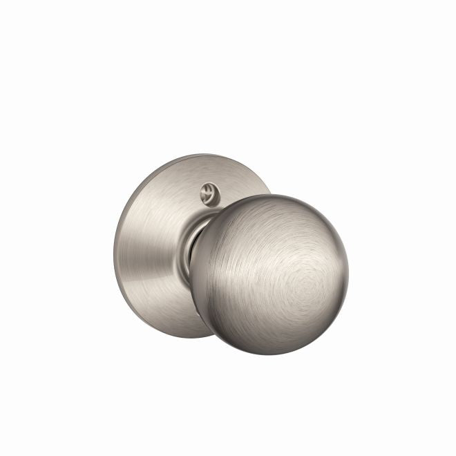 Schlage Orbit Knob Half Dummy in Satin Nickel finish