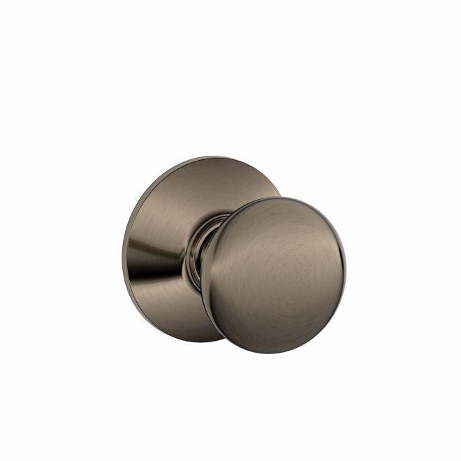 Schlage Plymouth Passage Knob in Antique Pewter finish