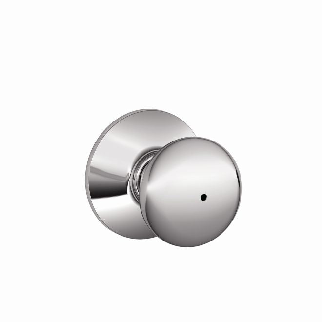 Schlage Plymouth Privacy Knob in Bright Chrome finish