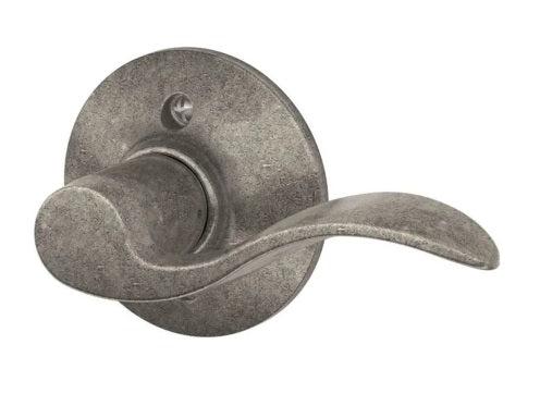 Schlage Right Hand Accent Lever Half Dummy in Distressed Nickel finish