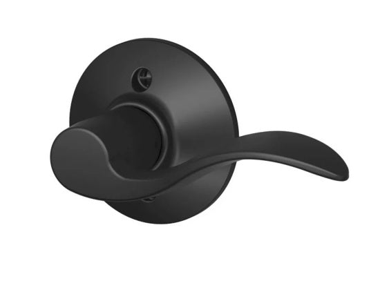 Schlage Right Hand Accent Lever Half Dummy in Flat Black finish