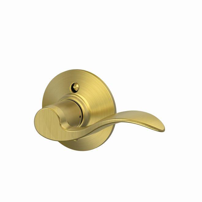 Schlage Right Hand Accent Lever Half Dummy in Satin Brass finish