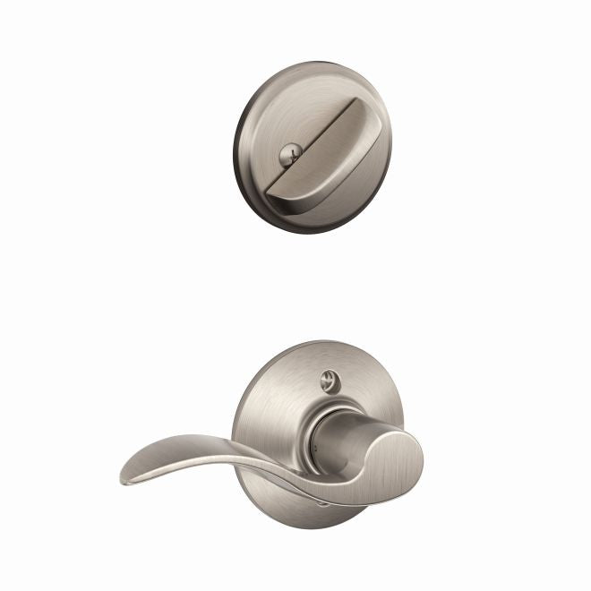 Schlage Right Hand Accent Lever Interior Active Trim - Exterior Handleset Sold Separately in Satin Nickel finish